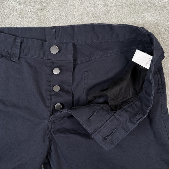 Theory Pants Mens 33x31 Blue Hayden Writer Straight Button Fly 5 Pocket Chino - Picture 6 of 13